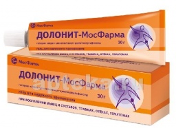 Долонит-мосфарма 30,0 гель д/наруж прим