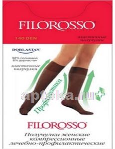 Filorosso гольфы лечебно-профилактические profilactica 140den /класс 1/размер 1/черный