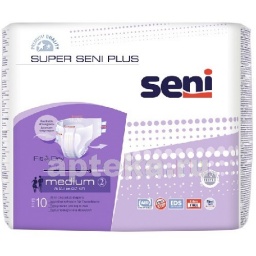 Seni super plus подгузники для взрослых размер medium обхват талии 75-110 n10