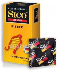 Sico презерватив ribbed n12