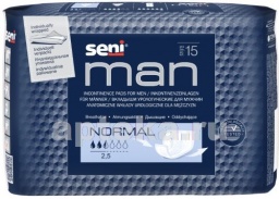 Seni man normal урологические прокладки/вкладыши для мужчин n15
