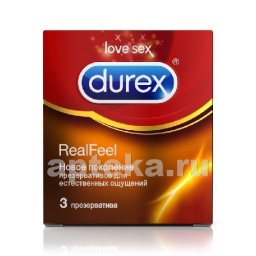 Durex презерватив real feel n3