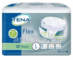 Tena flex super подгузники для взрослых l обхват талии/бедер до 120см n30