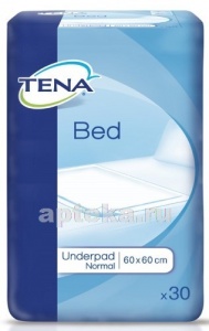 Tena bed underpad normal защитные простыни 60x60 n30