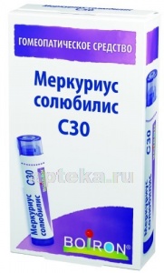 Меркуриус солюбилис c30 гомеопат монокомп препарат минерально-химич происхожд 4,0 гранулы гомеопат
