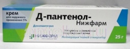 Д-пантенол-нижфарм 5% 25,0 крем д/наруж прим