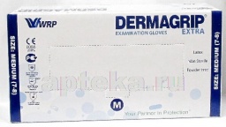 Перчатки смотровые dermagrip extra неопудренные м n25п