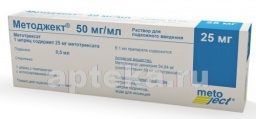 Методжект 50 мг/мл   25 мг (0,5 мл) n1 шприц р-р п/к 