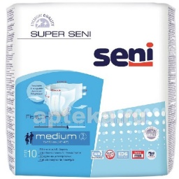 Seni super подгузники для взрослых размер medium обхват талии 75-110 n10