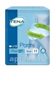 Tena pants plus подгузники-трусы для взрослых l обхват талии/бедер до 135см n10