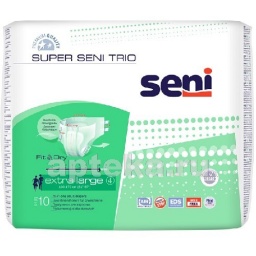 Seni super trio подгузники для взрослых размер extra large обхват талии 130-170 n10