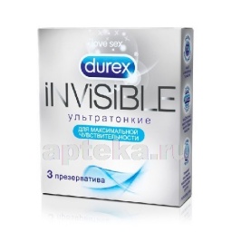 Durex презерватив invisible n3
