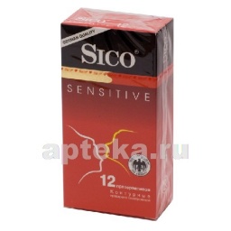 Sico презерватив sensitive контурные n12