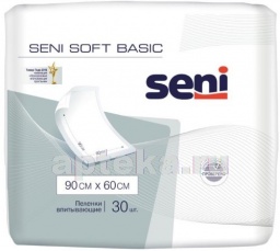 Seni soft basic пеленки гигиенически 90 x 60 cм n30