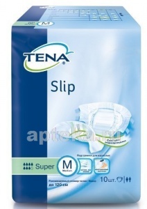 Tena slip super подгузники для взрослых m обхват талии/бедер до 120см n10