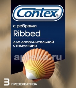 Contex презерватив ribbed с ребрышками n3