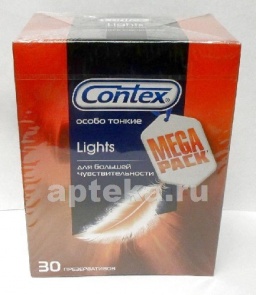 Contex презерватив lights особо тонкие n30