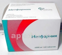Метформин 1,0 n60 табл