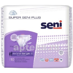 Seni super plus подгузники для взрослых размер extra large обхват талии 130-170 n10