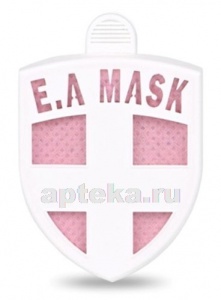Ecom air mask es-020р средство дезинфицирующее индивидуальной защиты /значок розовый 