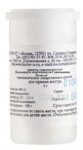 Кальциум карбоникум ганеманни (конхе) с30 гомеопат монокомп препарат природ происхожд 5,0 гранулы гомеопат