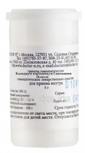 Кальциум карбоникум ганеманни (конхе) с6 гомеопат монокомп препарат природ происхожд 5,0 гранулы гомеопат
