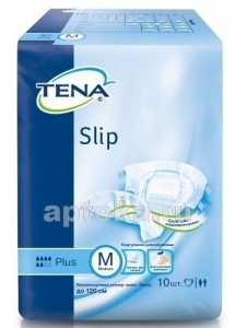 Tena slip plus подгузники для взрослых m обхват талии/бедер до 120см n10