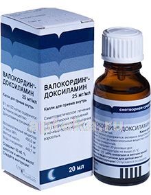 Валокордин-доксиламин 0,025/мл 20мл флак/кап
