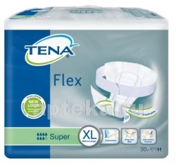Tena flex super подгузники для взрослых xl обхват талии/бедер до 153см n30