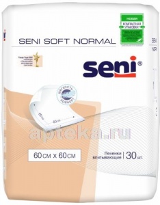 Seni soft normal пеленки гигиенически 60 х 60 см n30