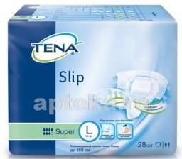 Tena slip super подгузники для взрослых l обхват талии/бедер до 150см n28