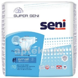 Seni super подгузники для взрослых размер small обхват талии 55-80 n10