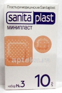 Sanitaplast пластырь минипласт набор 3 n10