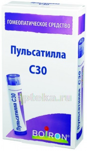 Пульсатилла c30 гомеопат монокомп препарат растит происхожд 4,0 гранулы гомеопат 
