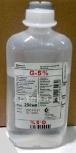 Глюкоза 5% 250мл n10 р-р д/инф/ флак пласт 
