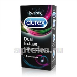 Durex презерватив dual extase n12