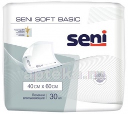 Seni soft basic пеленки гигиенически 40 x 60 cм n30 