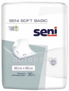 Seni soft basic пеленки гигиенически 60 x 60 cм n30