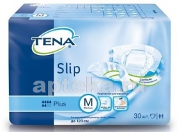 Tena slip plus подгузники для взрослых m обхват талии/бедер до 120см n30
